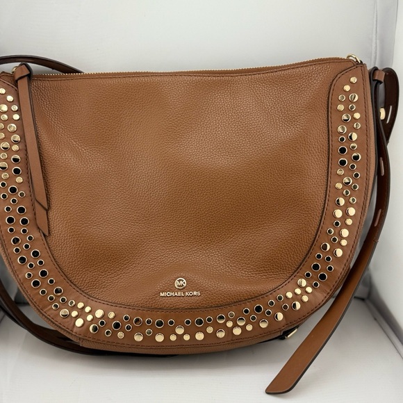 Michael Kors Brown Studded Women's Bag - Picture 1 of 7